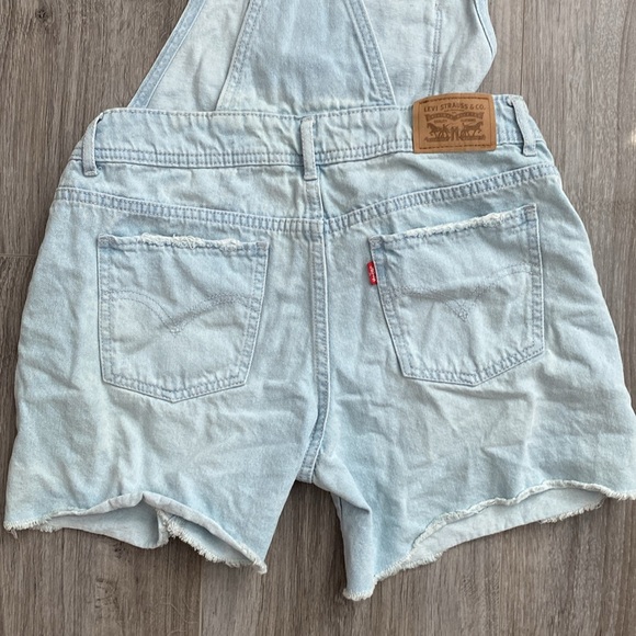 Levi’s BIG GIRLS DENIM Shortall - Size 16 (Woman’s XS) - Picture 7 of 11